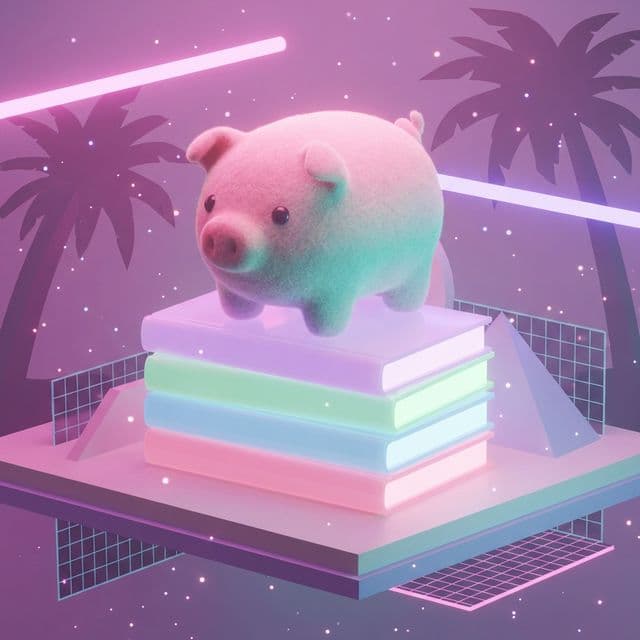 Futuristic Piggy Library